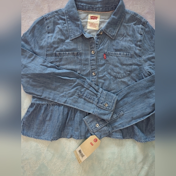 Set Of 2 NWT Levi's Children Size L Button Shirts Long Sleeves - Picture 16 of 16